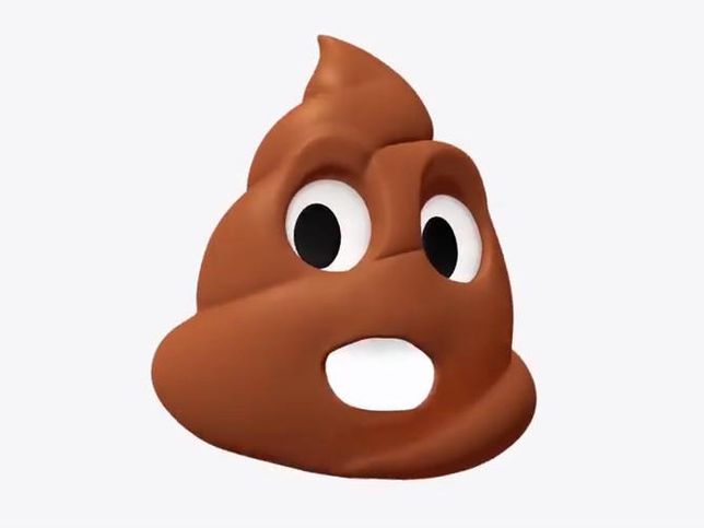 Singing poop emoji