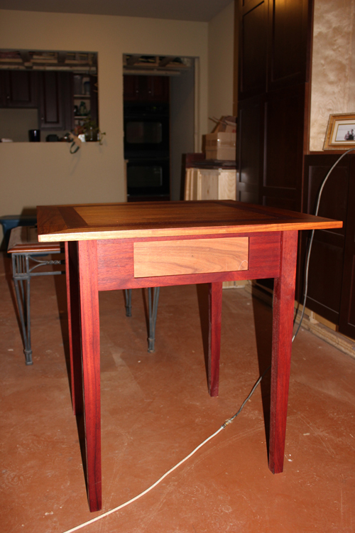 Padauk and Canary Game Table